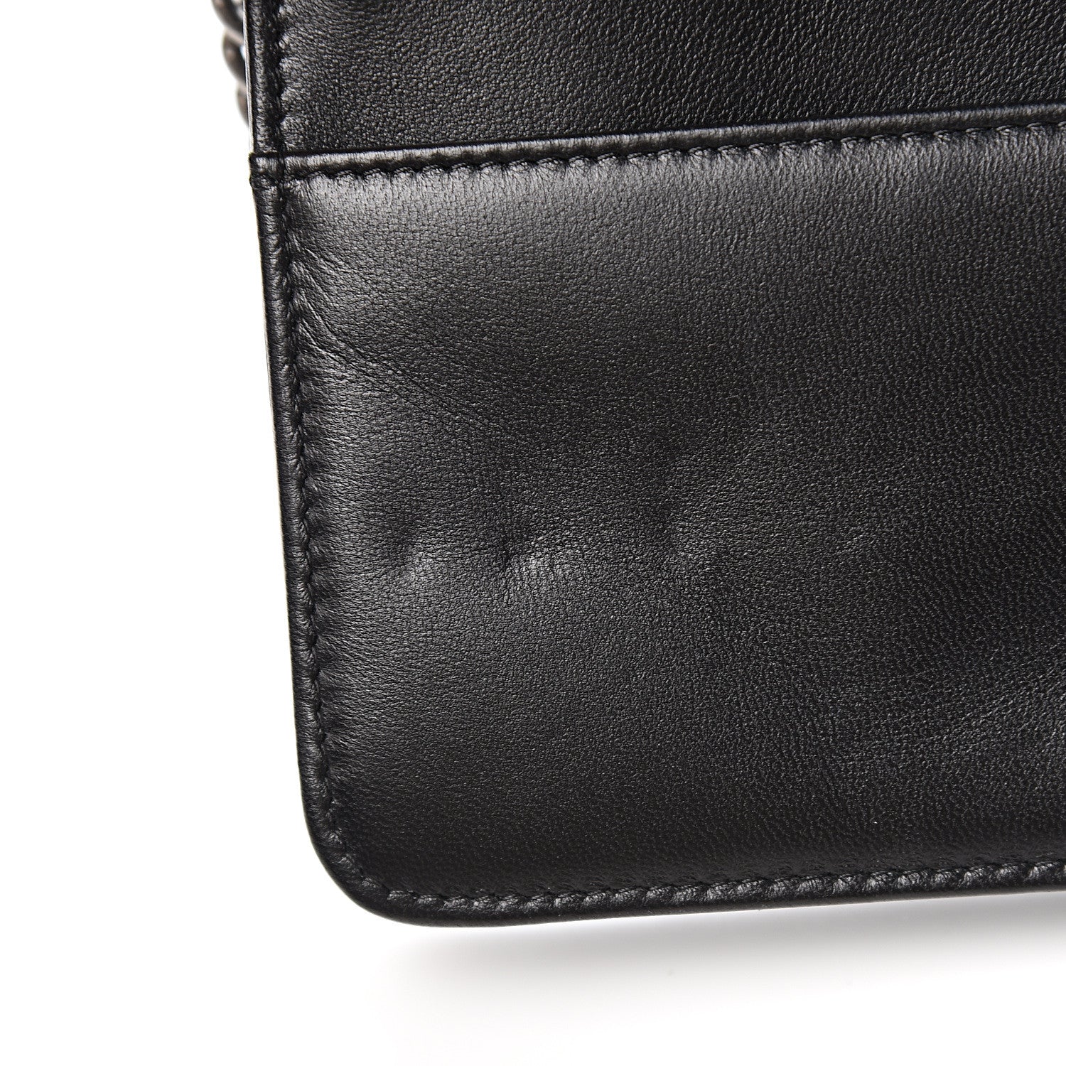 Chanel Lambskin Quilted Boy Wallet On Chain WOC Black 8 of 14
