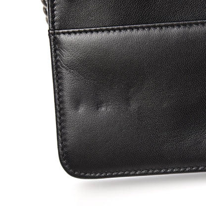 Chanel Lambskin Quilted Boy Wallet On Chain WOC Black 8 of 14
