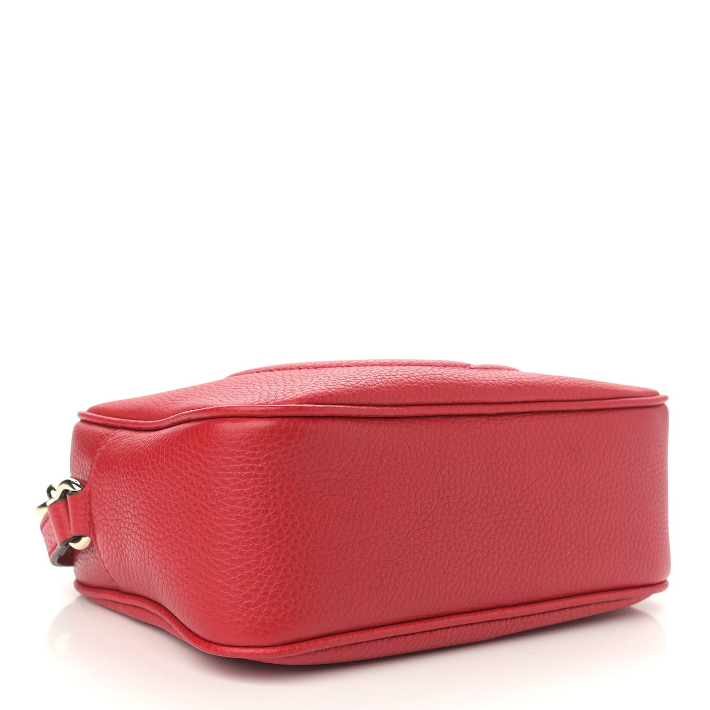 Pebbled Calfskin Small Soho Disco Bag Tabasco Red