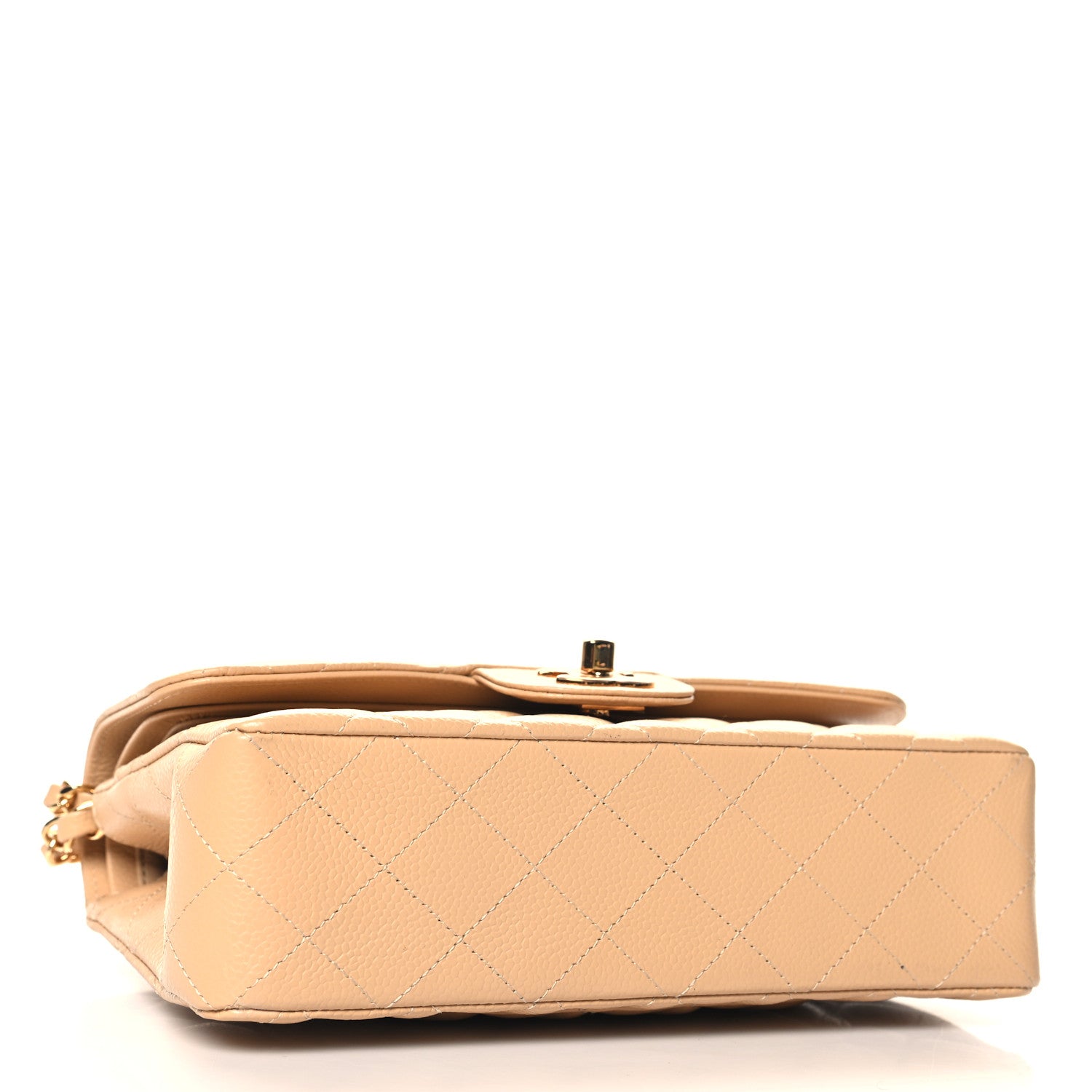 Chanel Caviar Quilted Small Double Flap Beige 4 of 10