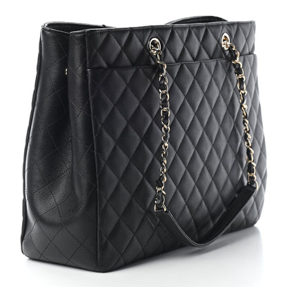 Chanel Caviar Quilted Large Shopping Tote Black 3 of 9