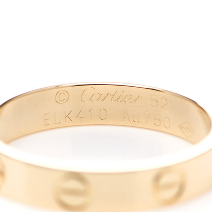 Cartier 18K Yellow Gold 3.5mm LOVE Wedding Band Ring 52 6 4 of 4