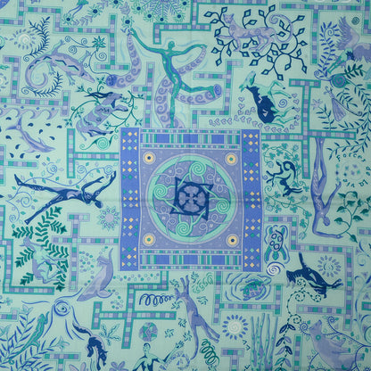 Hermes Cashmere Silk Forces de La Vie Shawl 140 1 of 7