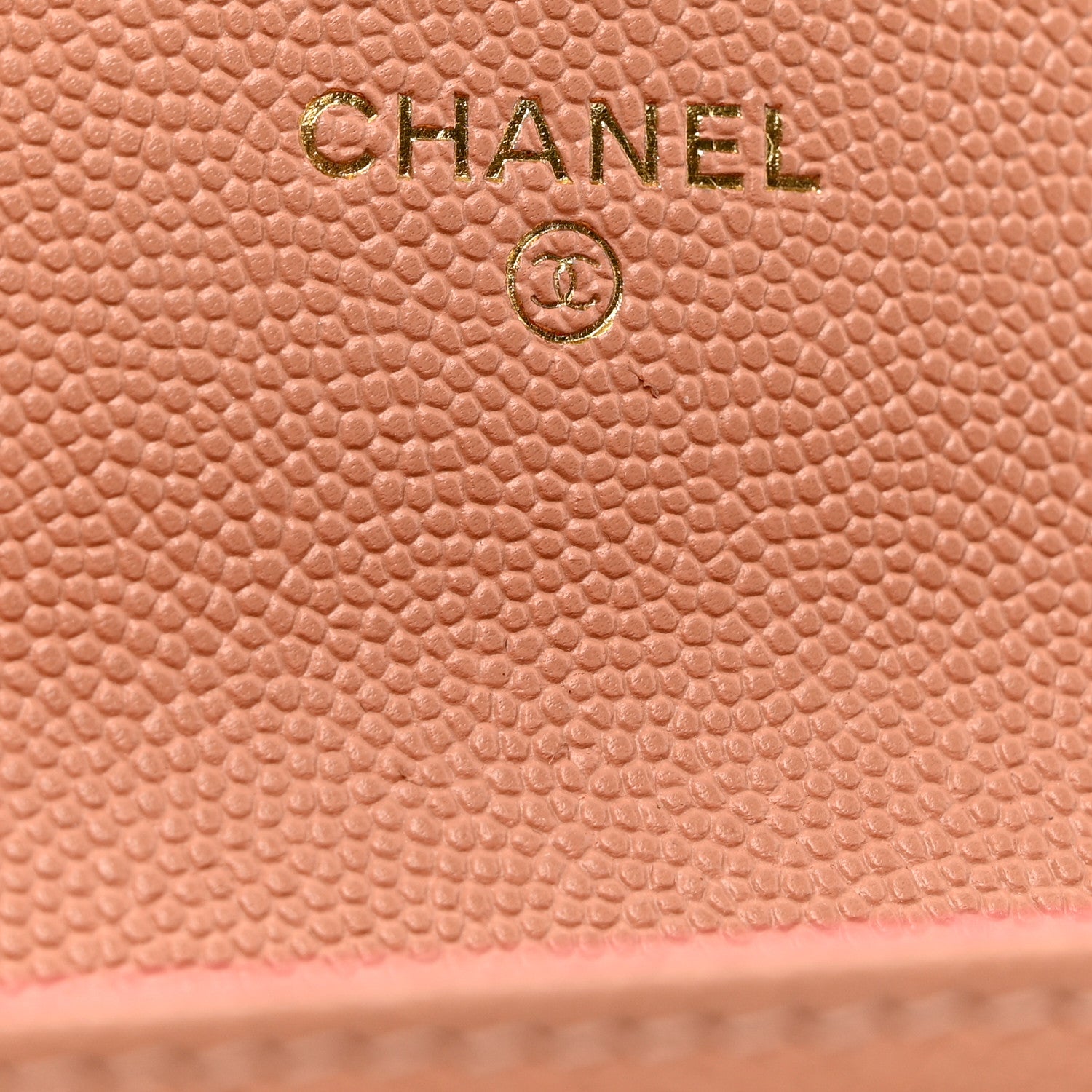 Chanel Caviar Metal Perforated Quilted CC Flap Card Holder Beige 7 of 8