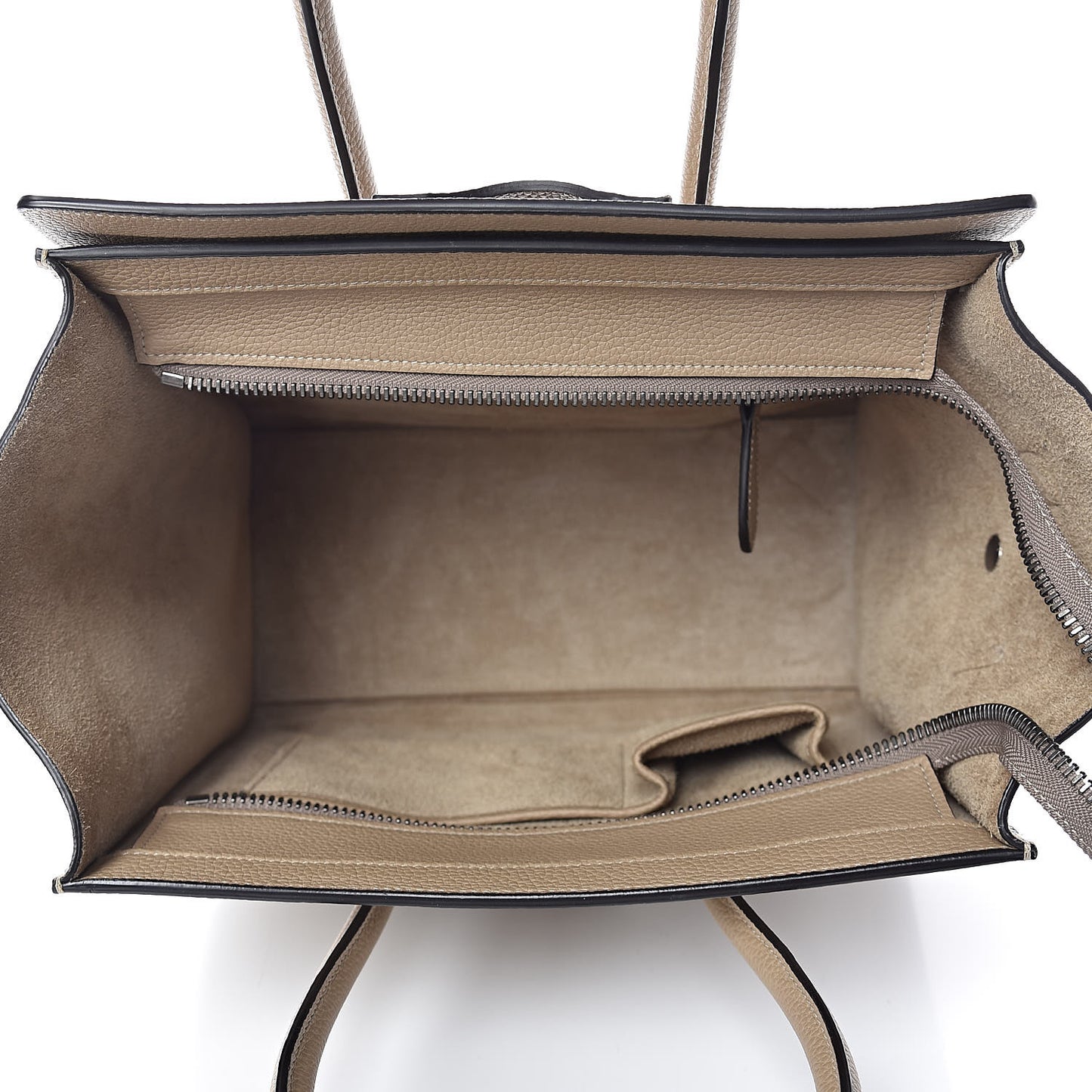 Drummed Calfskin Micro Luggage Dune