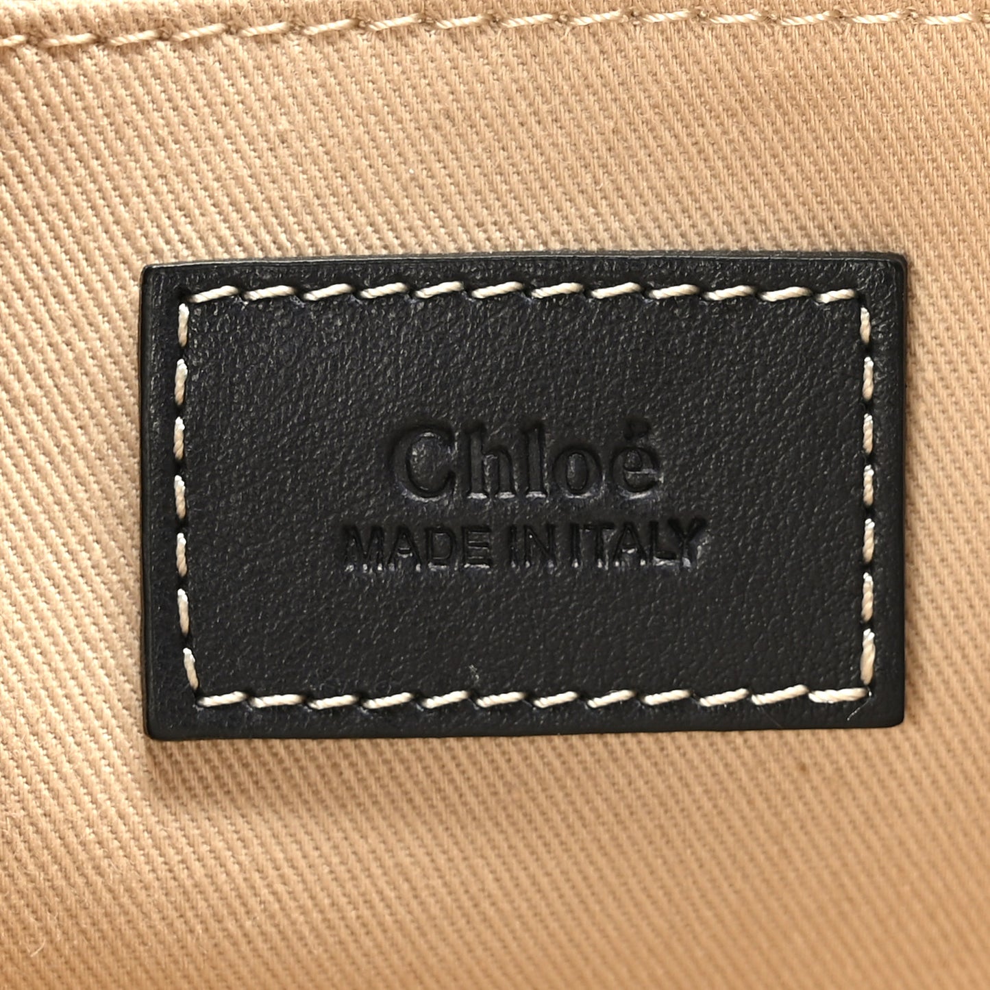 Cotton Calfskin Small Woody Ribbon Tote White