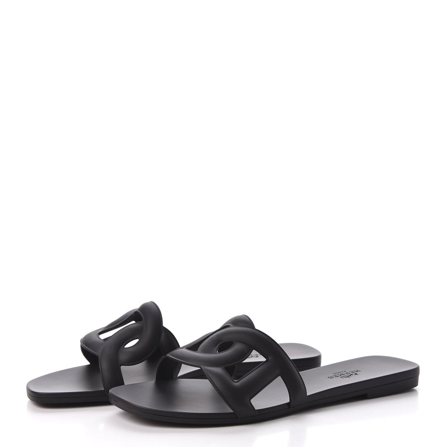 Rubber Aloha Sandals 37 Black