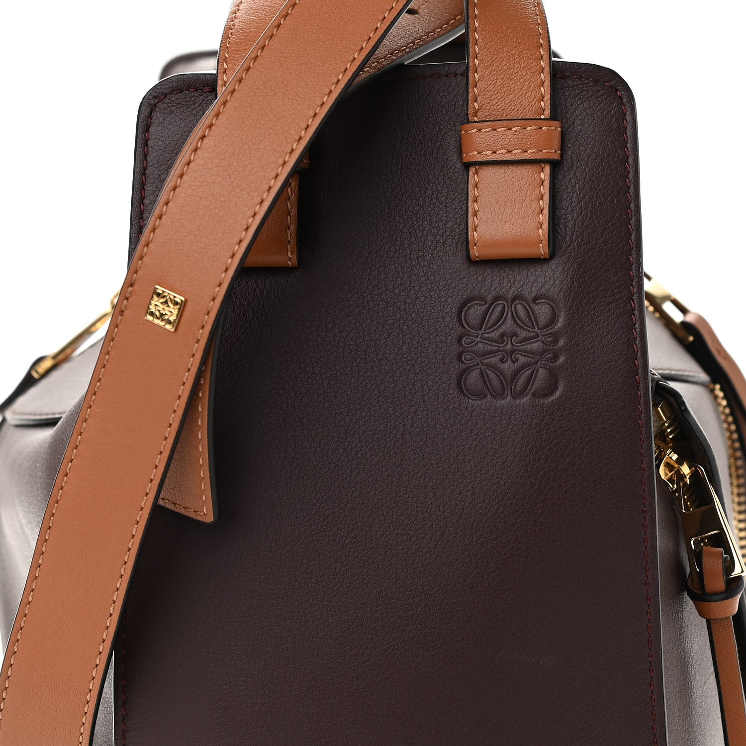 Loewe Calfskin Small Hammock Shoulder Bag Oxblood Tan 7 of 10