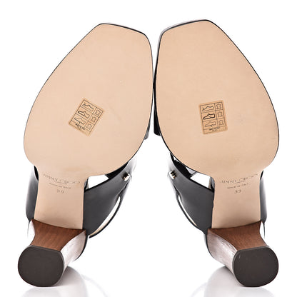 Jimmy Choo Mix Vachetta Patent AIX 85 Sandals 39 Black 9 of 11