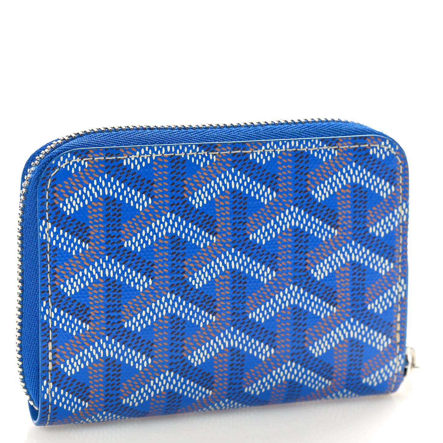 Goyardine Compact Wallet Blue