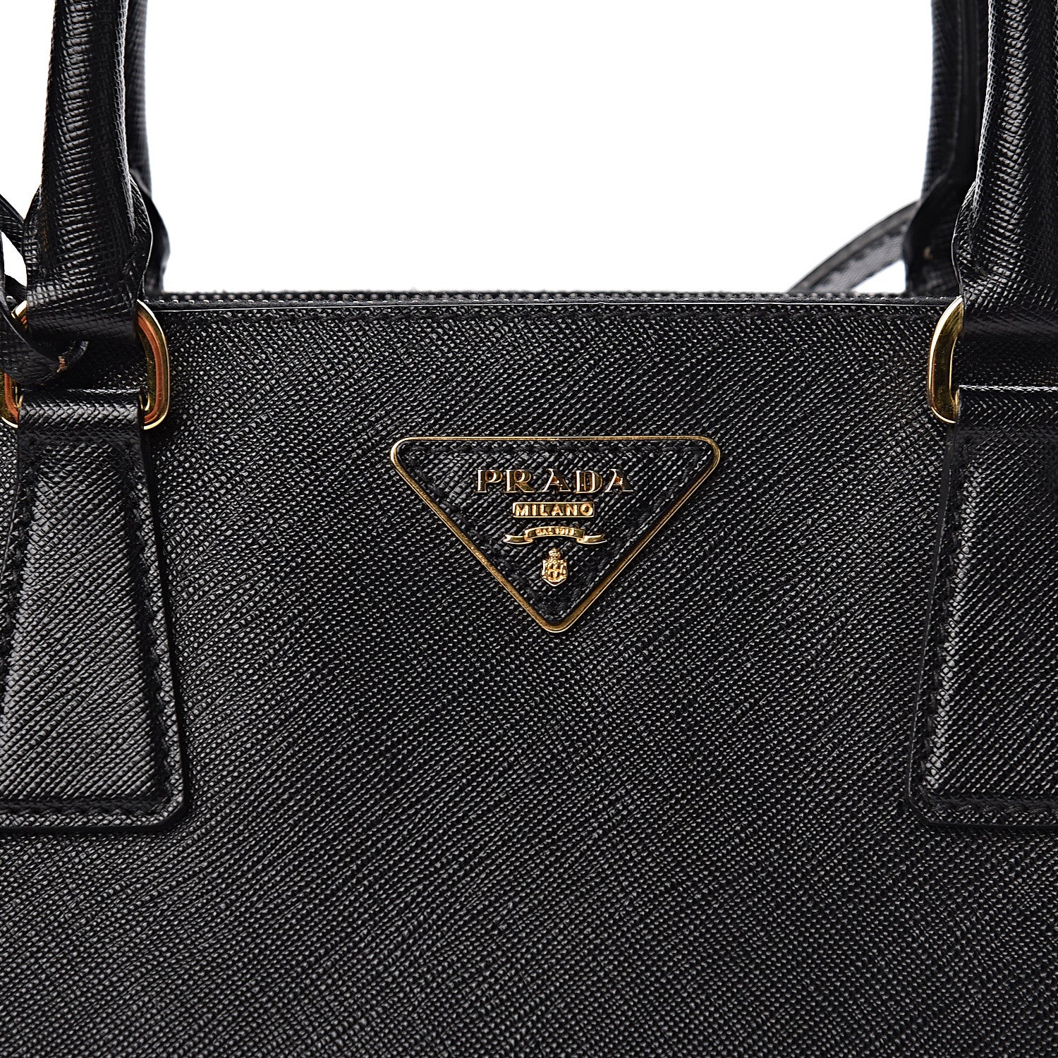 Prada Saffiano Medium Galleria Double Zip Tote Black 18 of 19
