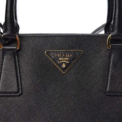 Prada Saffiano Medium Galleria Double Zip Tote Black 18 of 19