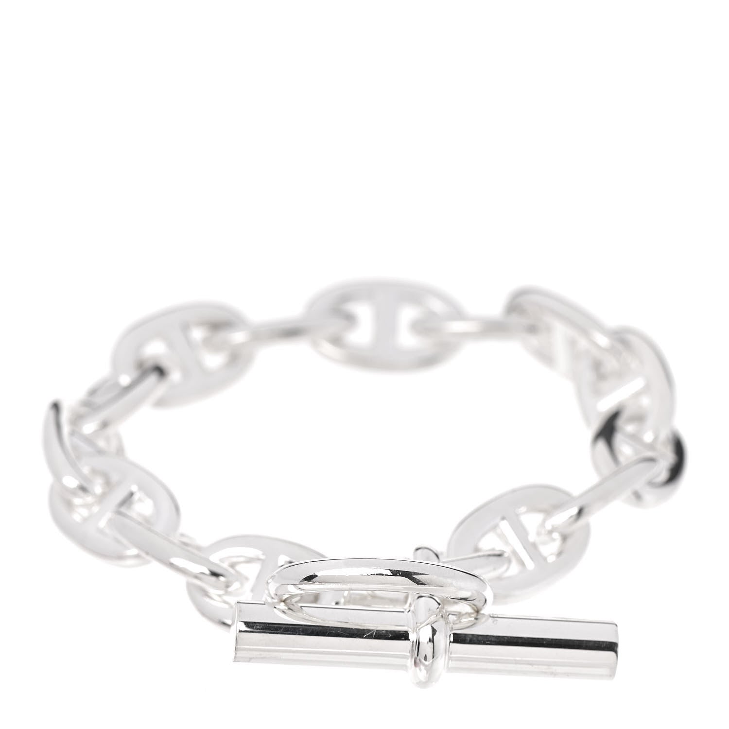 Hermes Sterling Silver MM Chaine d'Ancre Bracelet 2 of 4