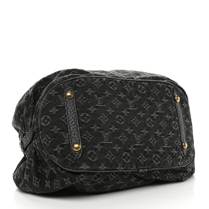 Louis Vuitton Denim Mahina XL Black 4 of 10