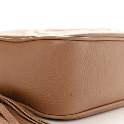 Gucci Pebbled Calfskin Small Soho Disco Bag Camelia 9 of 10