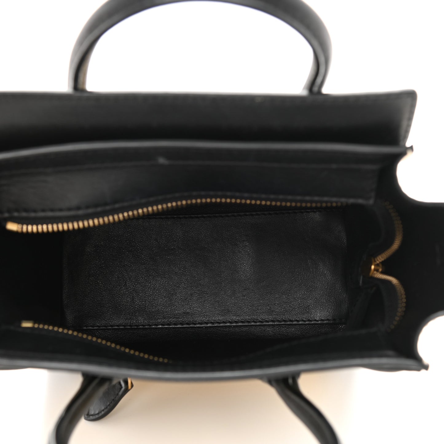 Smooth Drummed Calfskin Nano Tri-Color Luggage Vanilla