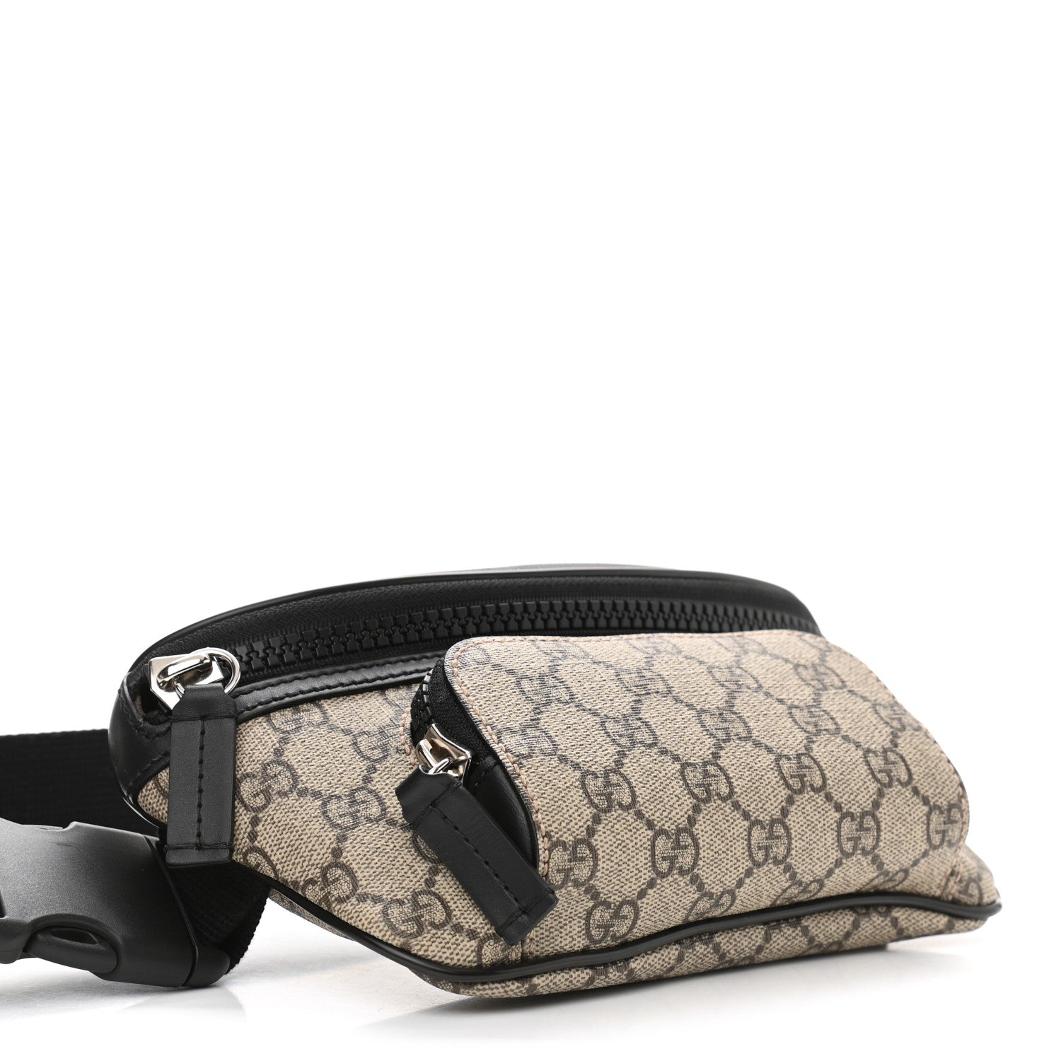 Gucci GG Supreme Monogram Belt Bag Black 4 of 10