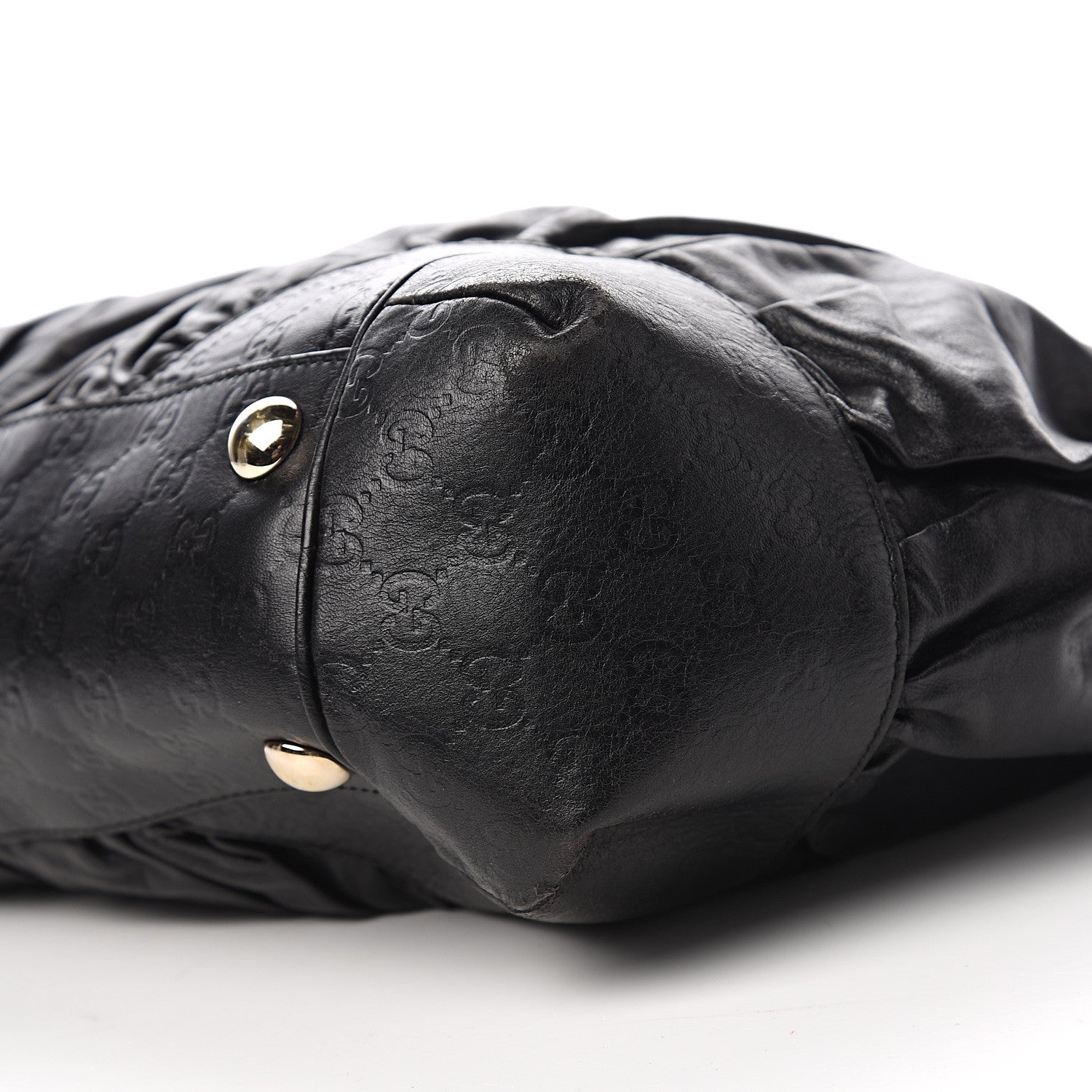 Gucci Calfskin Guccissima Full Moon Tote Black 10 of 11