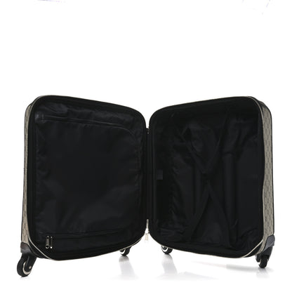 Gucci GG Supreme Monogram Calfskin Carry On Trolley Beige Ebony Black 4 of 9