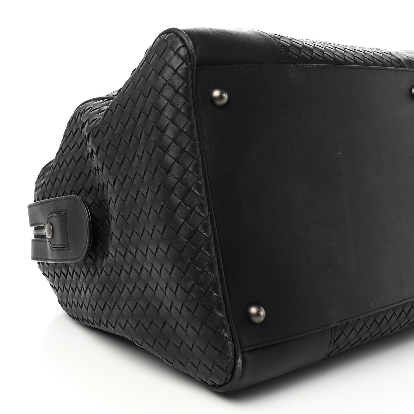 Nappa Intrecciato VN Large Duffel Ebano