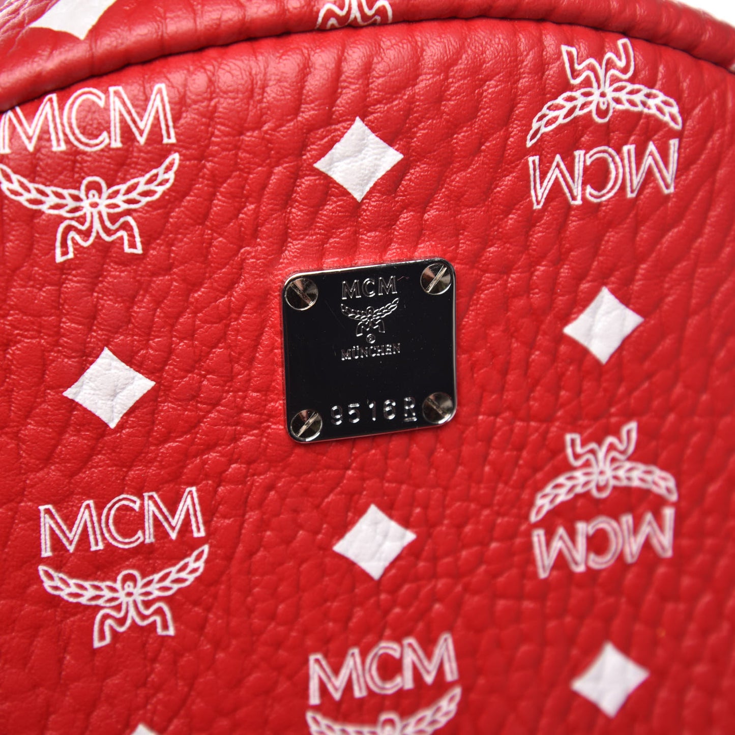 Visetos Medium Stark Backpack Red White