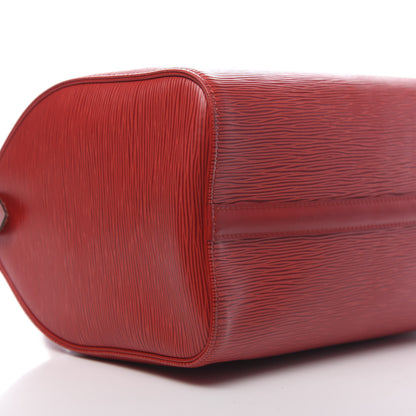 Louis Vuitton Epi Speedy 30 Castillan Red 9 of 11