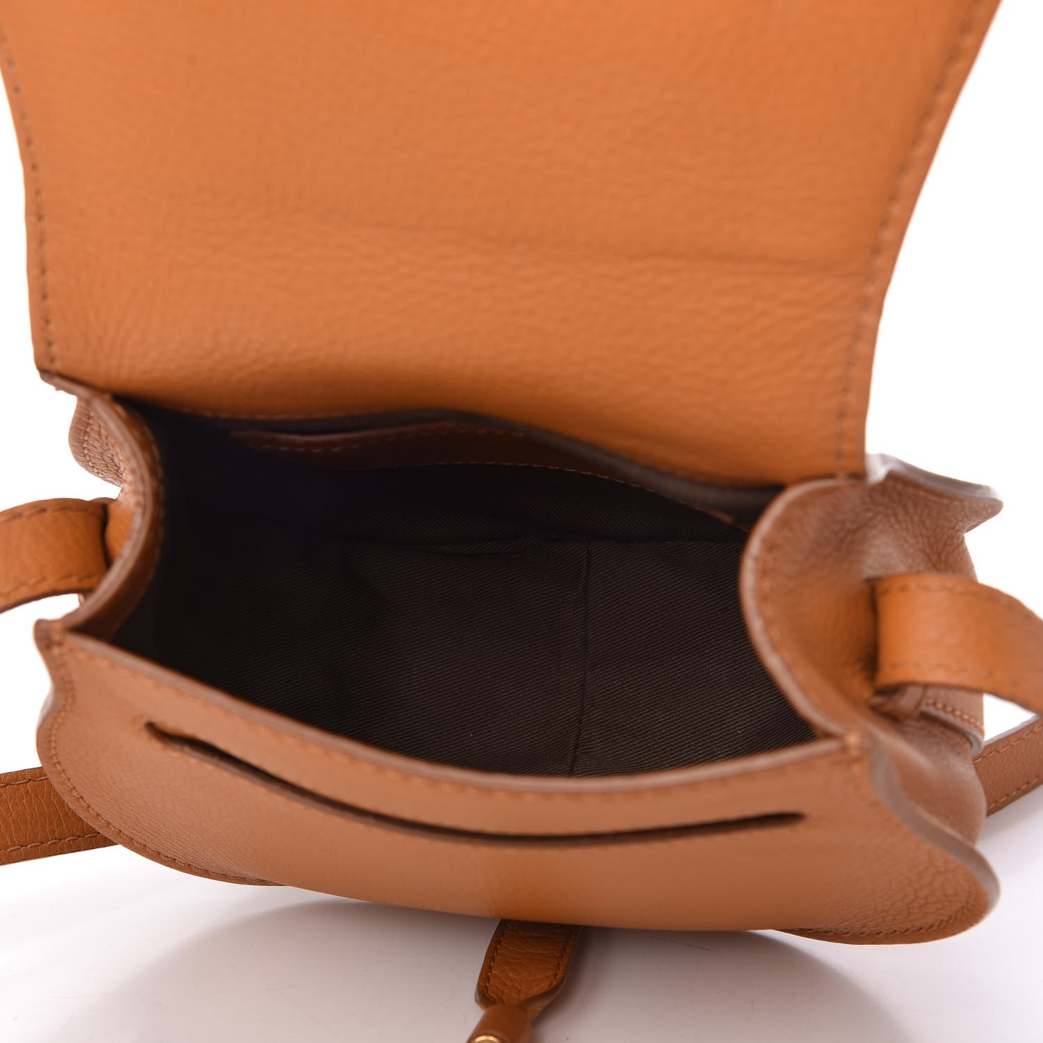 Chloe Calfskin Mini Marcie Round Crossbody Bag Light Tan 5 of 11