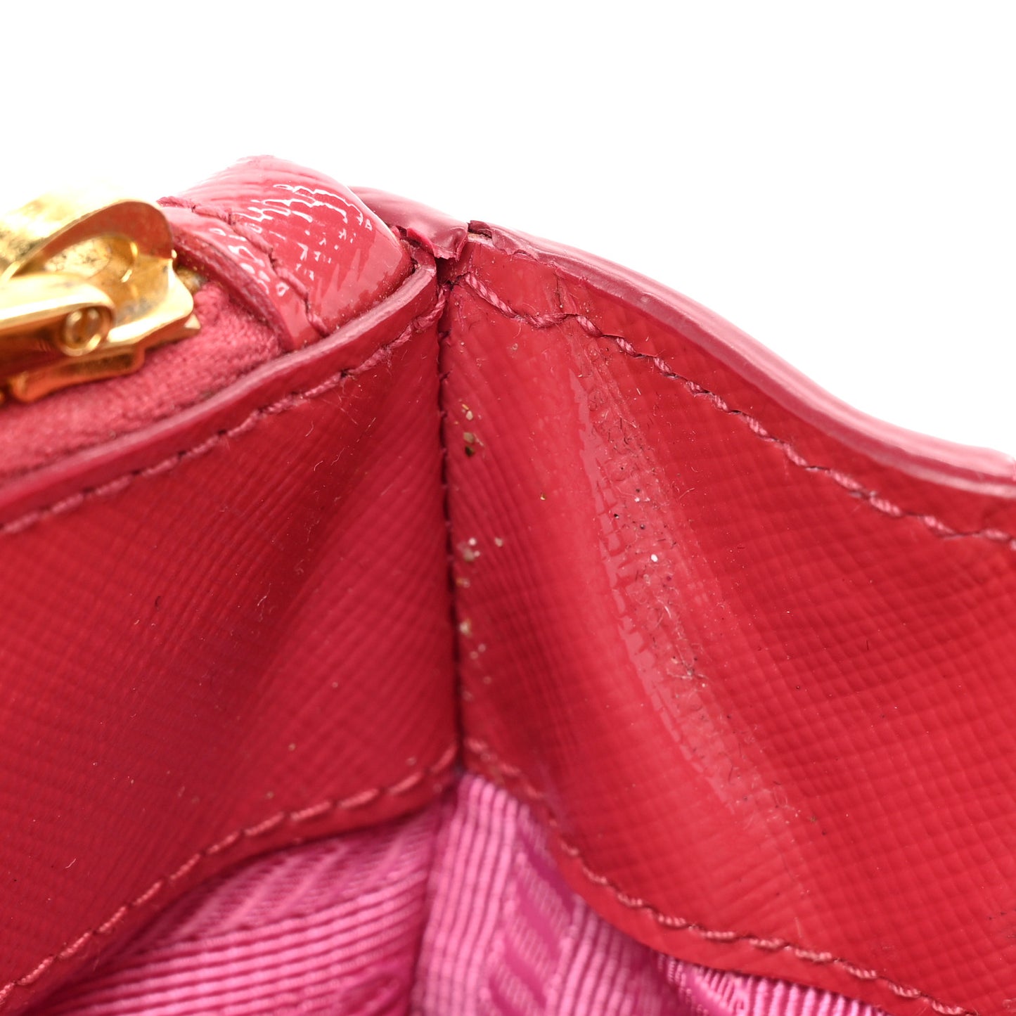 Saffiano Vernice Small Galleria Double Zip Tote Peonia