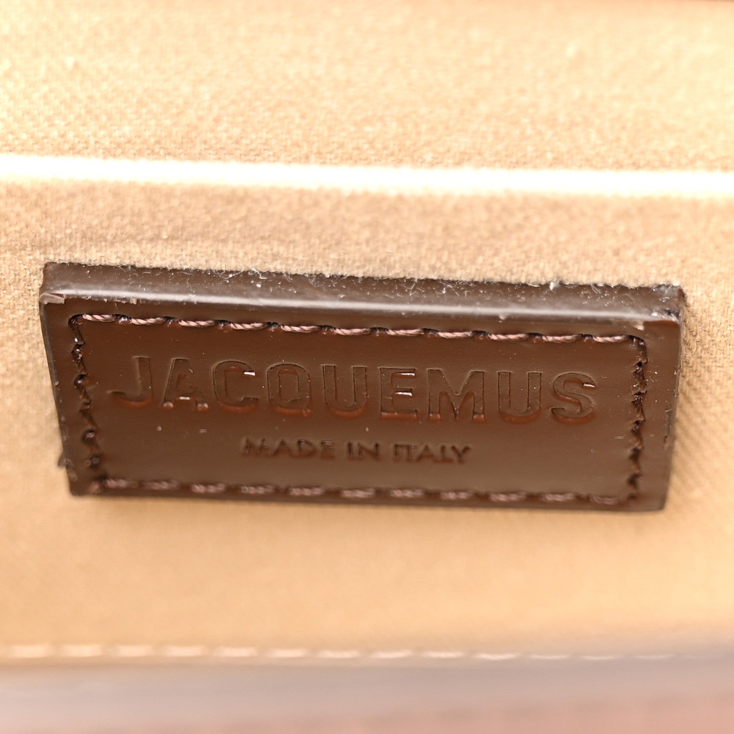 Jacquemus Smooth Calfskin Raffia Le Chiquito Moyen Corado Brown 6 of 15