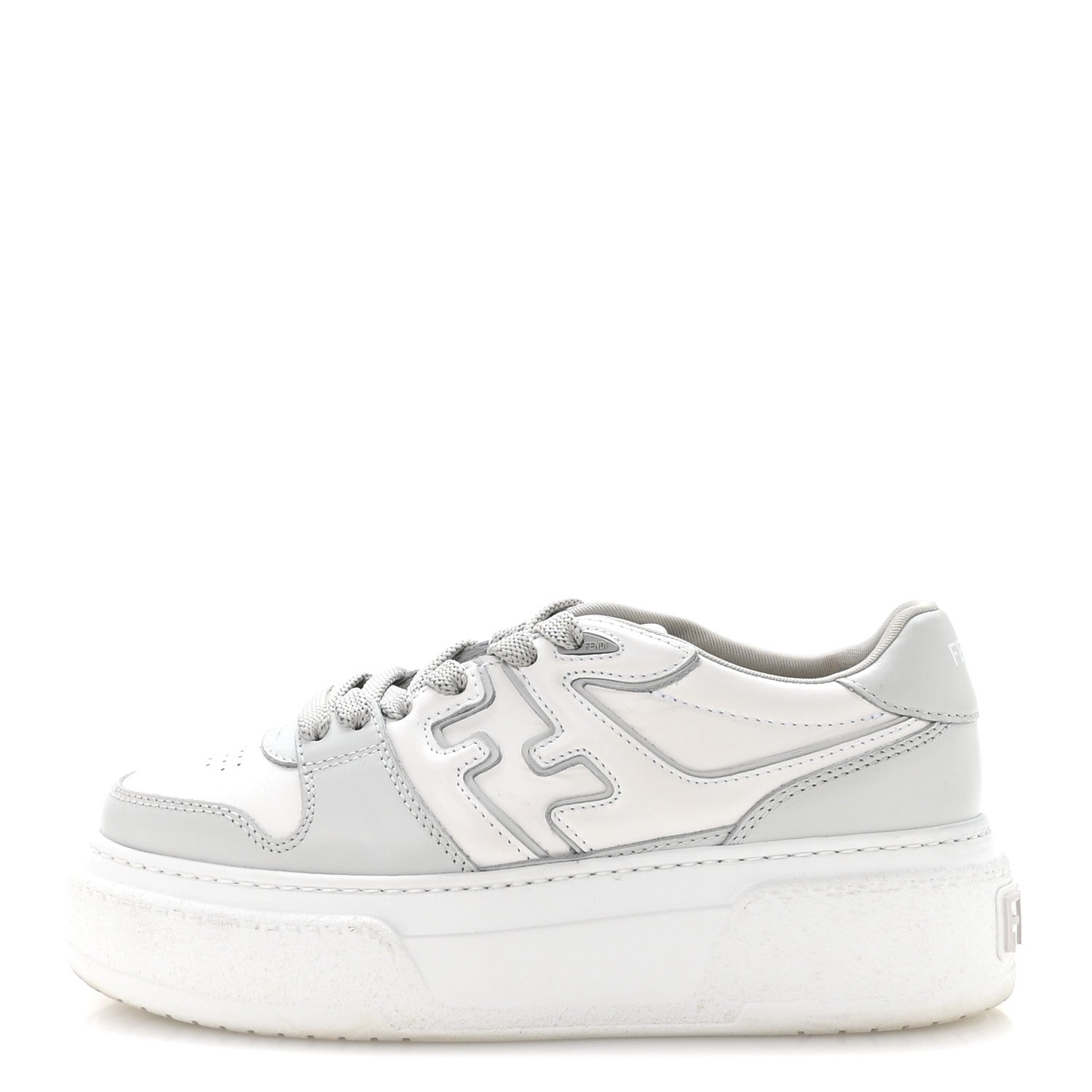 Fendi Suede Vitello Fendi Logo Match Low Top Sneakers 37.5 Cream Tobacco Black 1 of 9