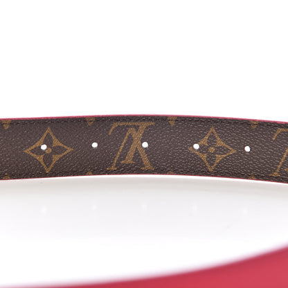 Louis Vuitton Monogram 30mm LV Initiales Reversible Belt 90 36 Fuchsia 6 of 6