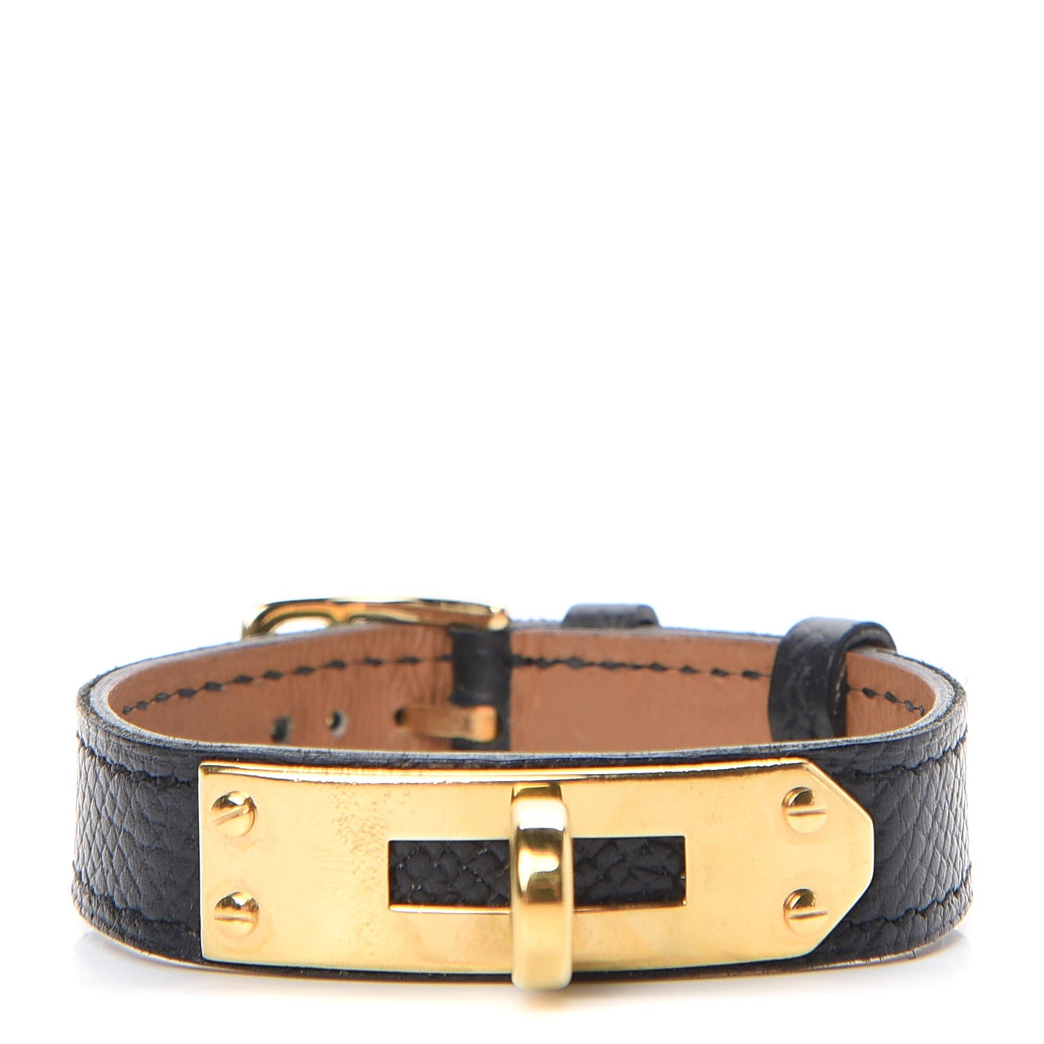 Hermes Epsom Kelly Watch Replacement Strap Band Black 1 of 6