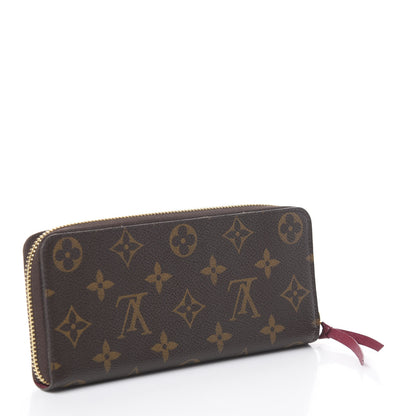 Louis Vuitton Monogram Clemence Wallet Fuchsia 2 of 5