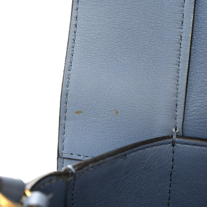 Celine Shiny Smooth Calfskin Medium Frame Shoulder Bag Blue Light Taupe 10 of 15