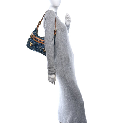Louis Vuitton Monogram Denim Baggy PM Blue 2 of 10