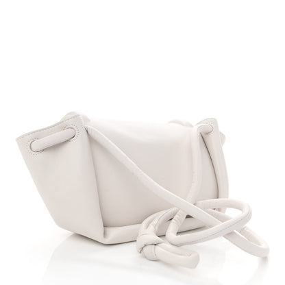 Bottega Veneta Lambskin Small Beak Triangle Flap Shoulder Bag Chalk 2 of 6