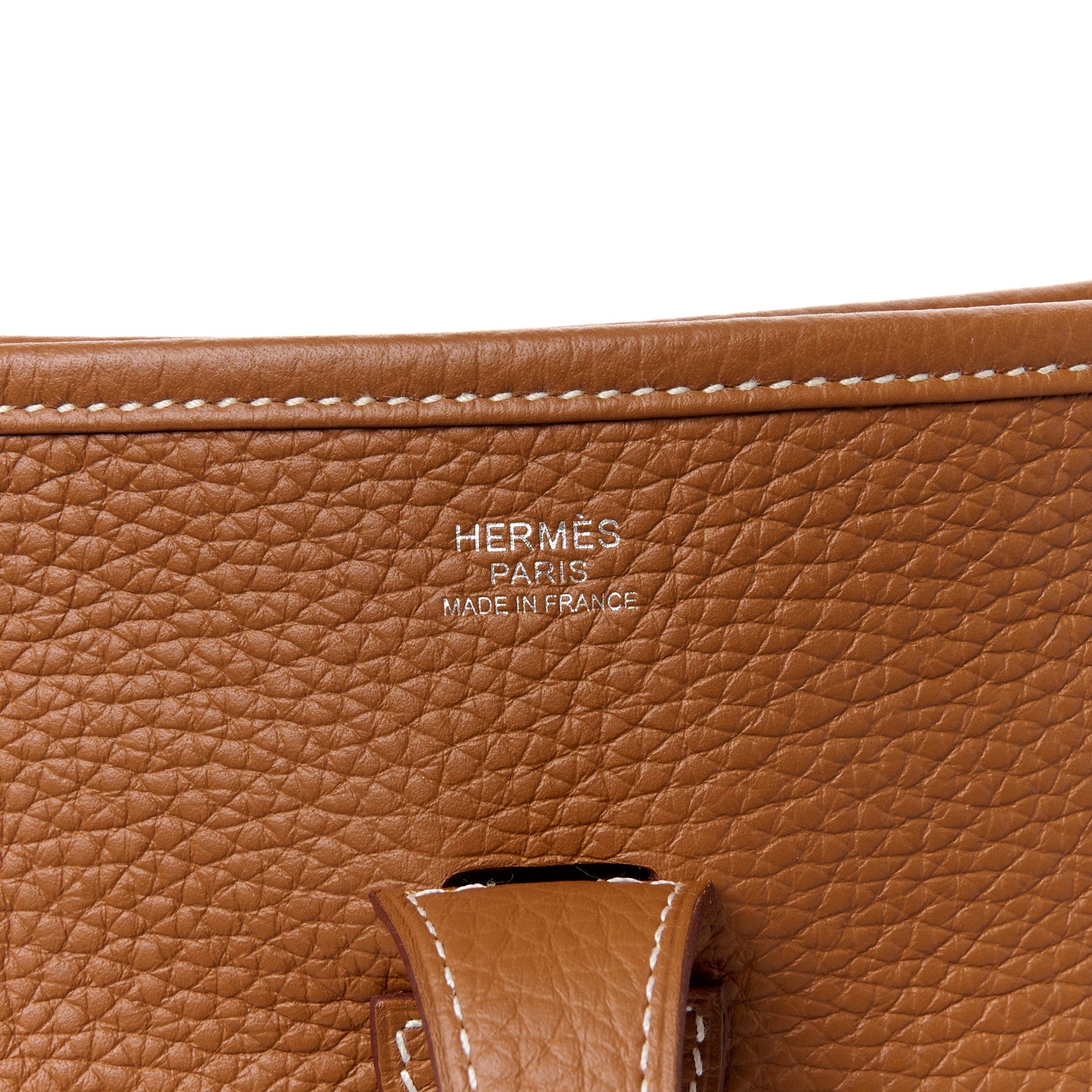 Hermes Taurillon Clemence Evelyne III PM Gold 6 of 10