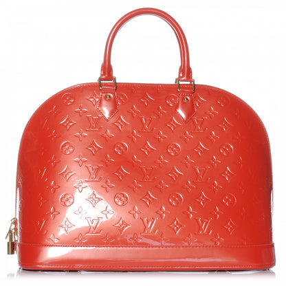 Louis Vuitton Vernis Alma GM Orange Sunset 1 of 7