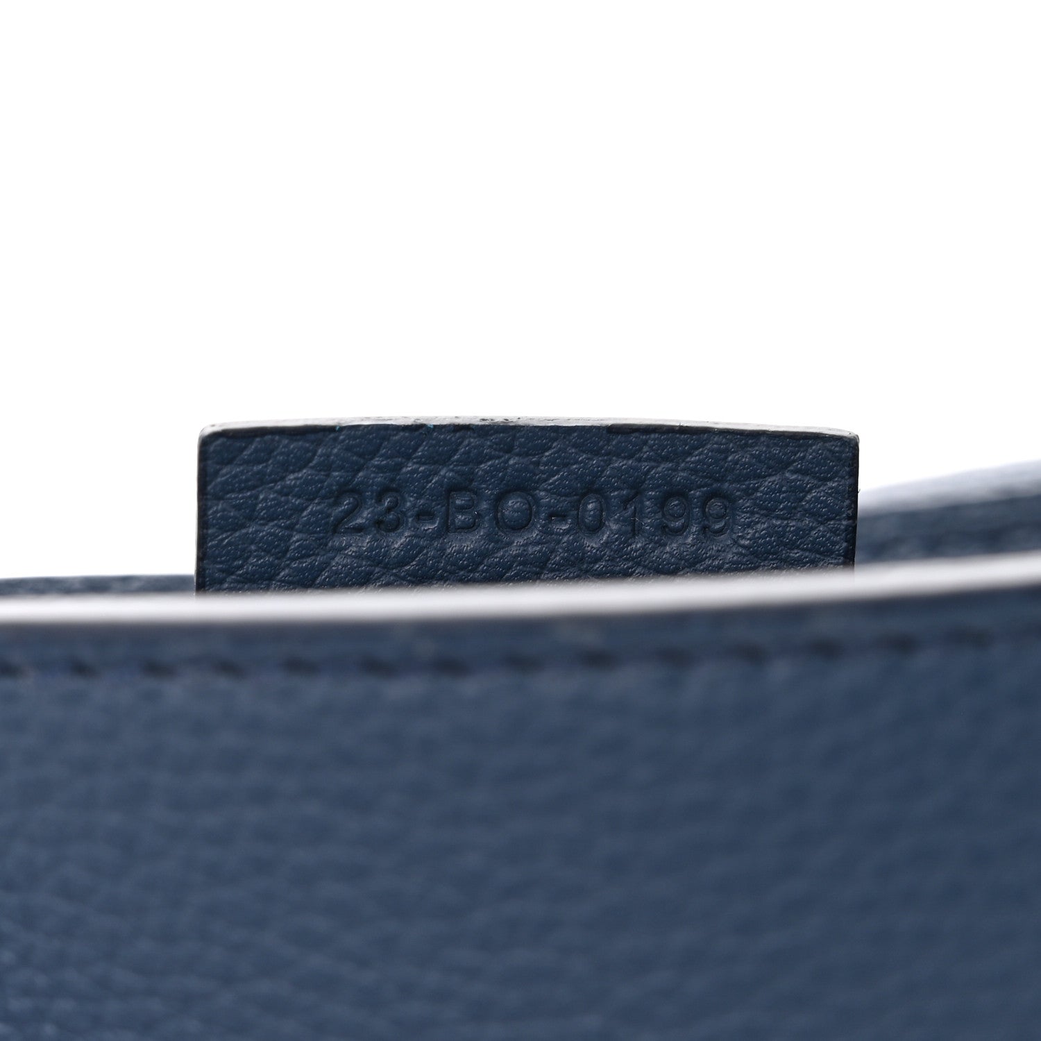 Christian Dior Grained Calfskin Saddle Pouch Blue 7 of 10