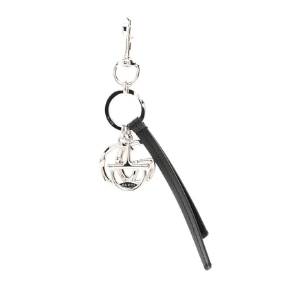 Gucci Calfskin Half Horsebit GG Key Charm Black 1 of 4