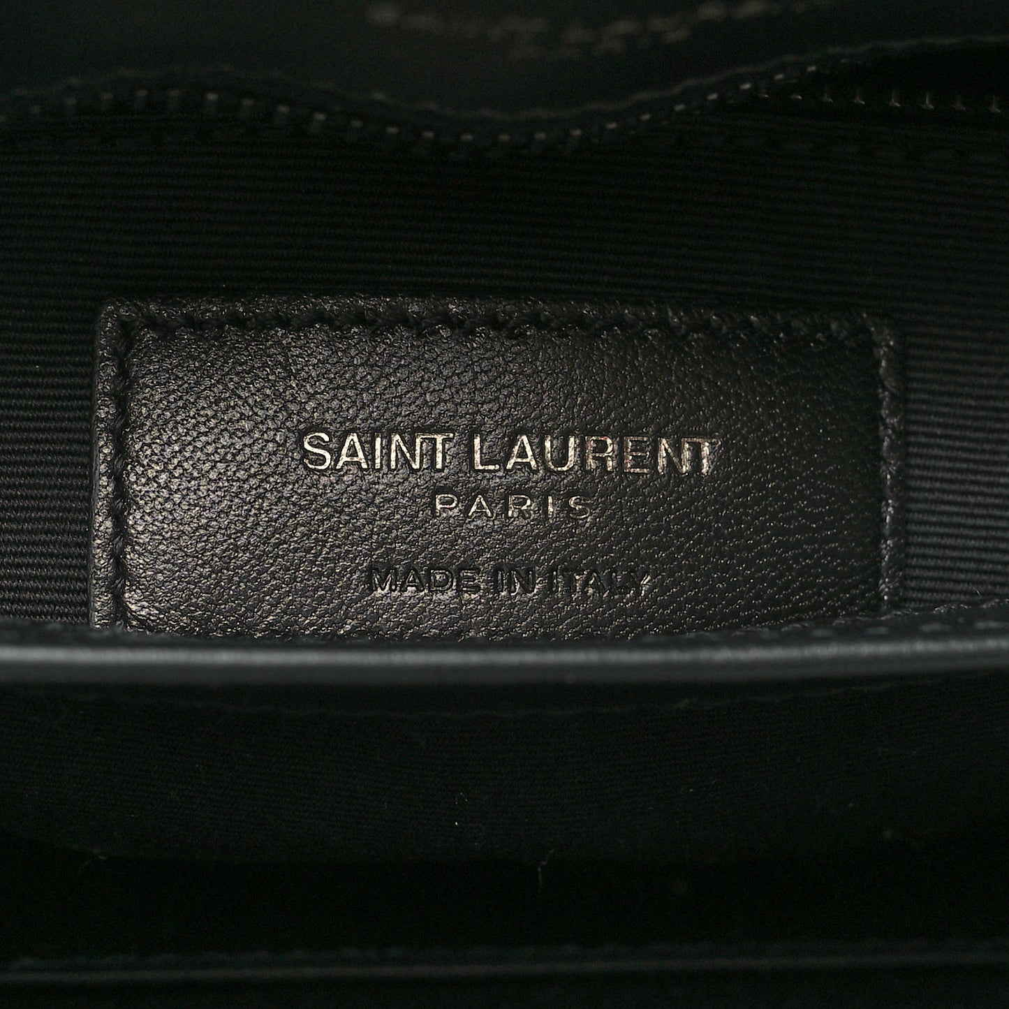 Calfskin Y Quilted Monogram Monochrome Toy Loulou Crossbody Bag Black