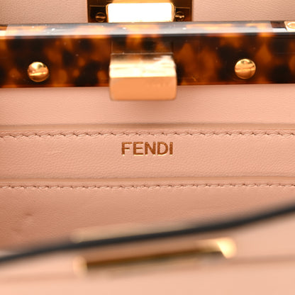Fendi Shiny Nappa Plexiglass Petite Peekaboo I SEE U Satchel Light Rose 7 of 12
