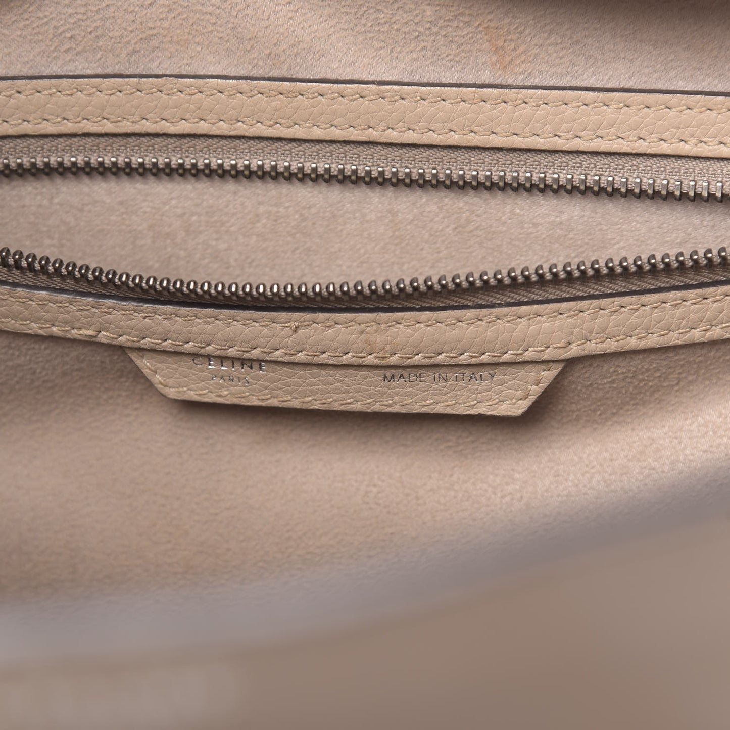 Drummed Calfskin Mini Luggage Dune