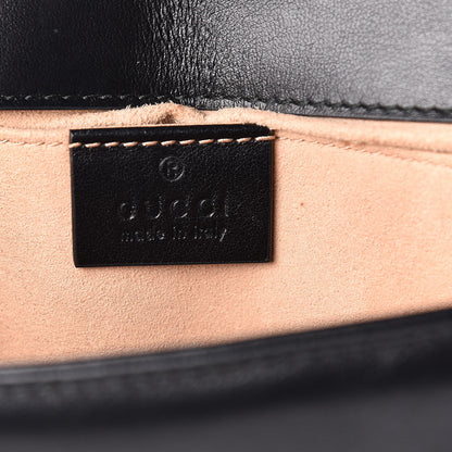 Gucci Calfskin Matelasse Mini GG Marmont Shoulder Bag Black 7 of 10