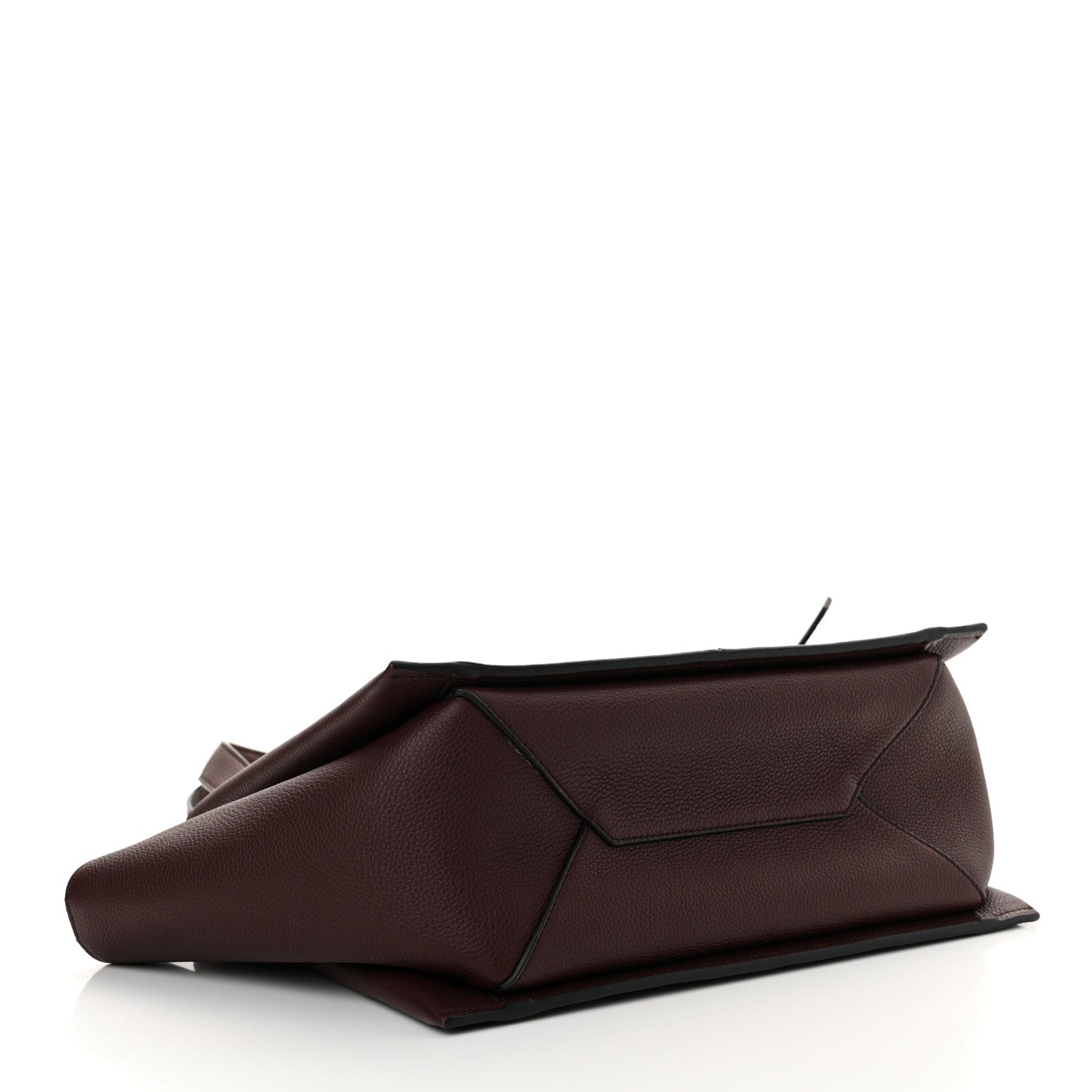 Celine Baby Grained Calfskin Small Tri-Fold Bag Burgundy 4 of 11