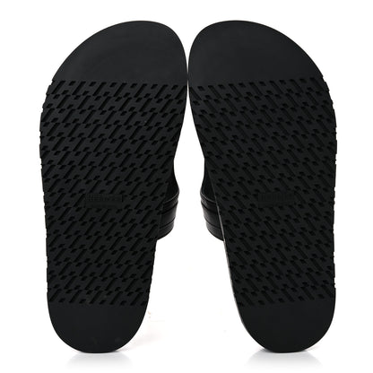Hermes Calfskin Womens Empire Sandals 38.5 Black 5 of 12