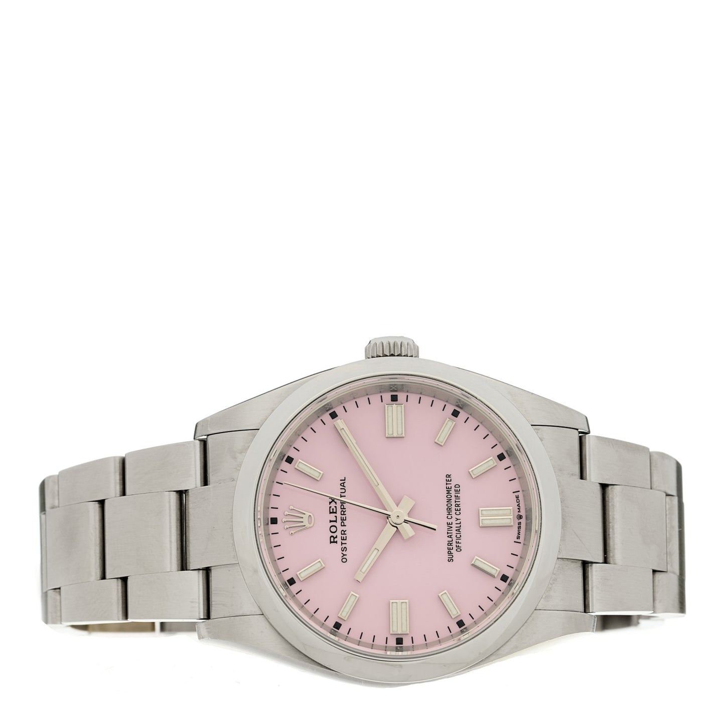 Stainless Steel 36mm Oyster Perpetual Watch Candy Pink 126000 Candy Pink
