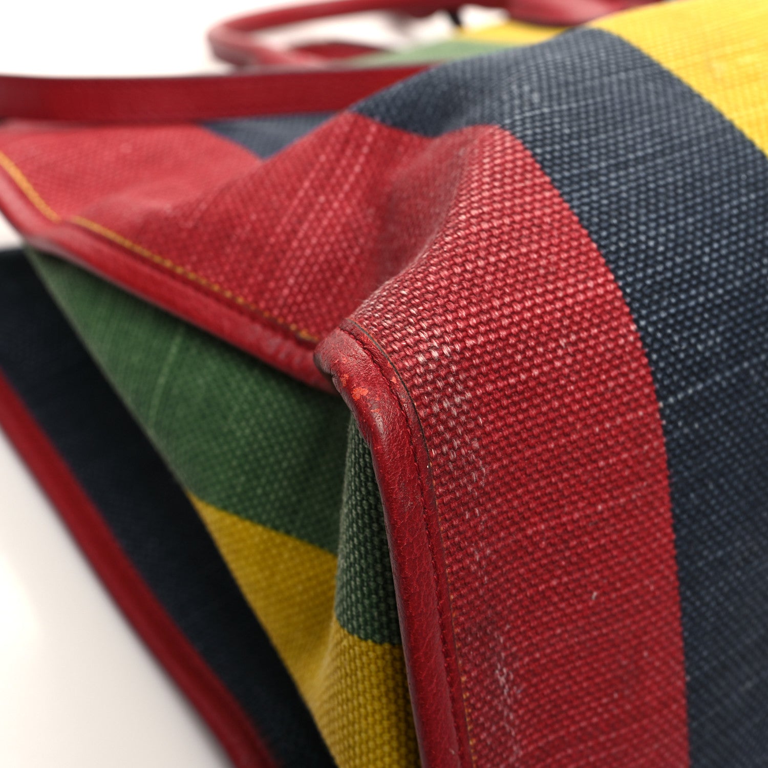 Gucci Canvas Marley Stripe Script Logo Large Gucci 100 Tote Bag Multicolor 11 of 17