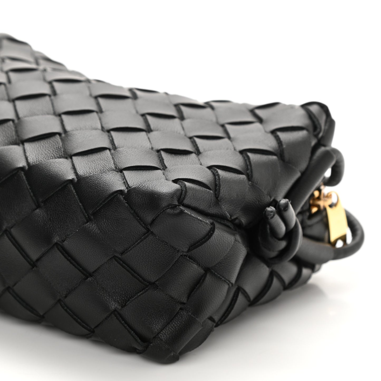 Nappa Intrecciato Mini Loop Camera Bag Black