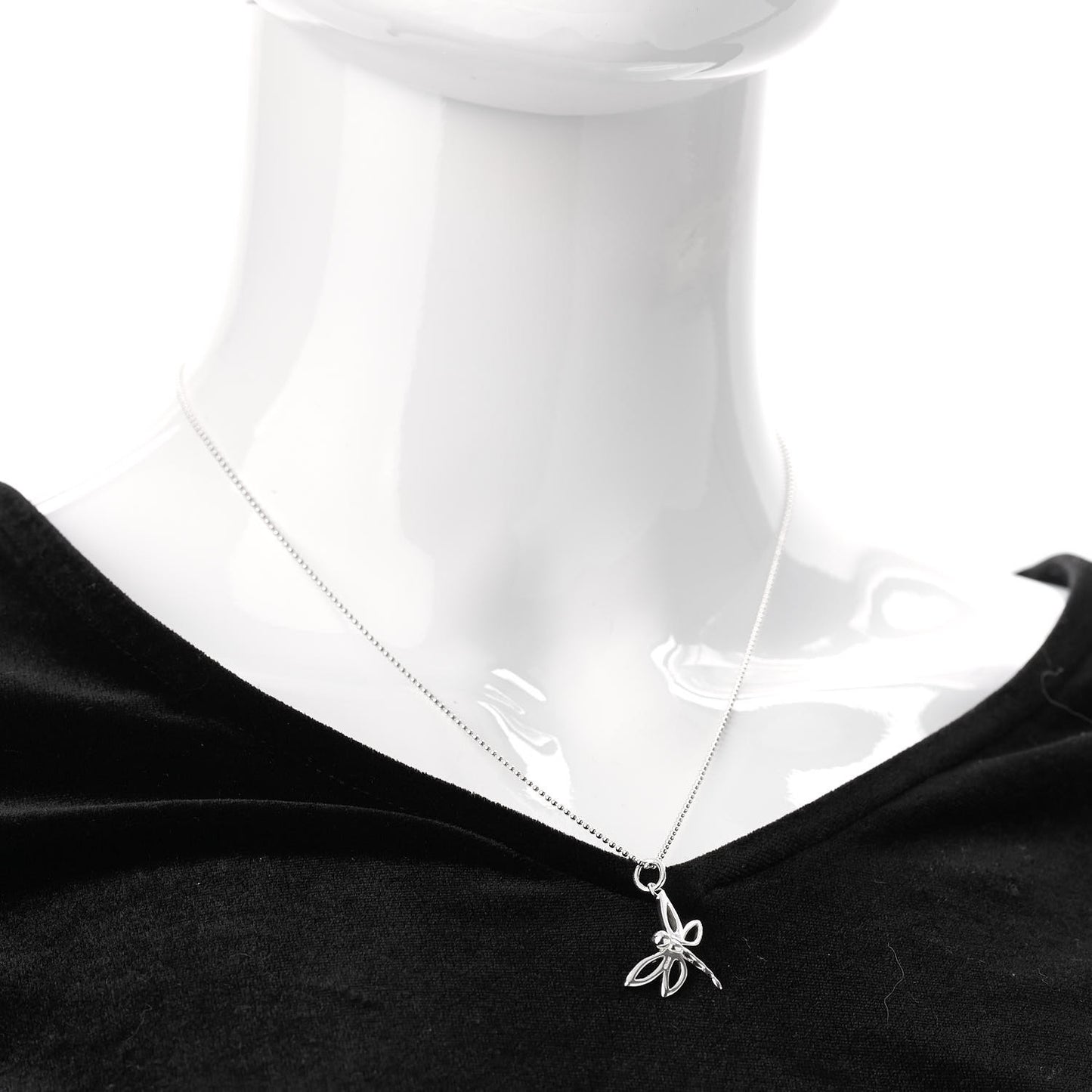 Sterling Silver Dragonfly Pendant Necklace